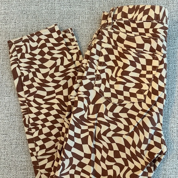 Pacsun Two Tone Trippy Ultra High Rise Slim Jeans - Picture 2 of 2